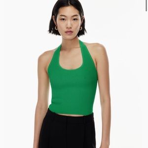 Aritzia Babaton Sculpt Knit Backless Halter Top